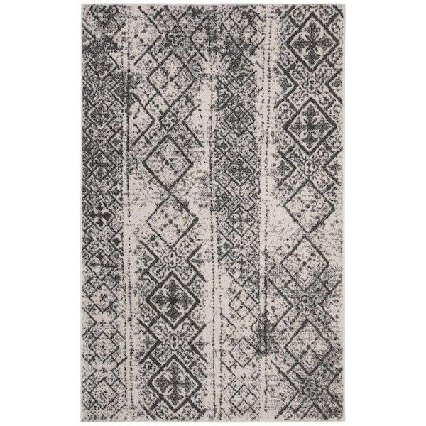 Safavieh 6 ft. Square Adirondack Area Rug Silver & Black - ADR111H-6SQ