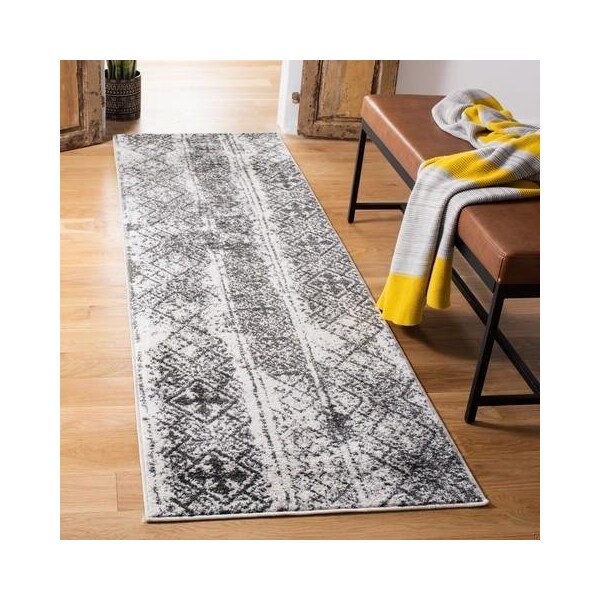 Safavieh 6 ft. Square Adirondack Area Rug Silver & Black - ADR111H-6SQ