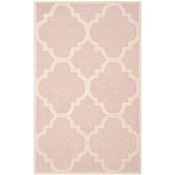 Safavieh Cambridge Hand Tufted Runner RugLight Pink & Ivory 2 ft.6 in. x 10 ft. - CAM140M-210