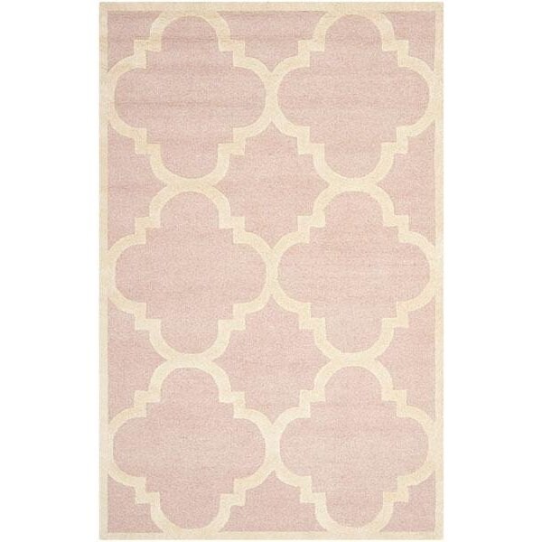 Safavieh Cambridge Hand Tufted Runner RugLight Pink & Ivory 2 ft.6 in. x 10 ft. - CAM140M-210