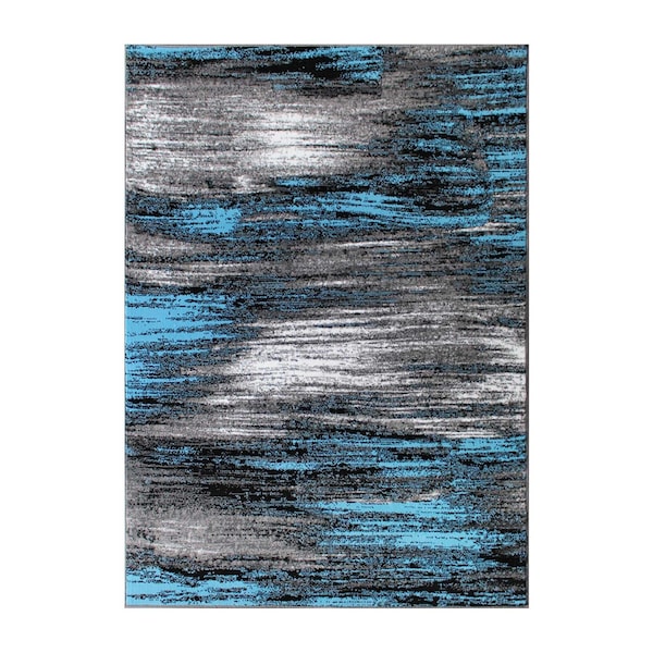 Flash Furniture Blue 8x10 Abstract Area Rug - ACD-RGTRZ863-810-BL-GG
