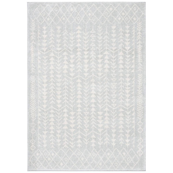 Safavieh Tulum Contemporary Runner Rug, Light Grey & Ivory - 2 x 9 ft. - TUL262G-29
