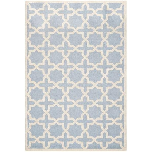 Safavieh Cambridge Hand Tufted Runner RugLight Blue & Ivory 2 ft.-6 in. x 12 ft. - CAM125A-212