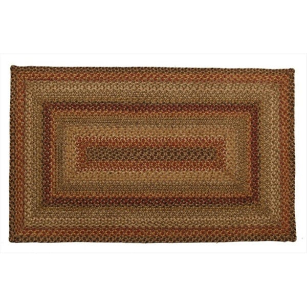 Homespice Decor Kingston Hudson Jute Braided Rugs - Placemats - Rectangle - set of 4 - 595096