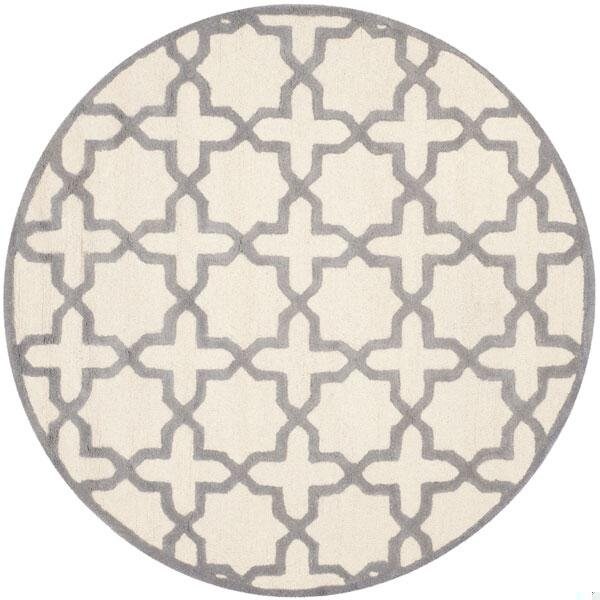 Safavieh Cambridge Hand Tufted Runner RugIvory & Silver 2 ft.-6 in. x 8 ft. - CAM125Y-28