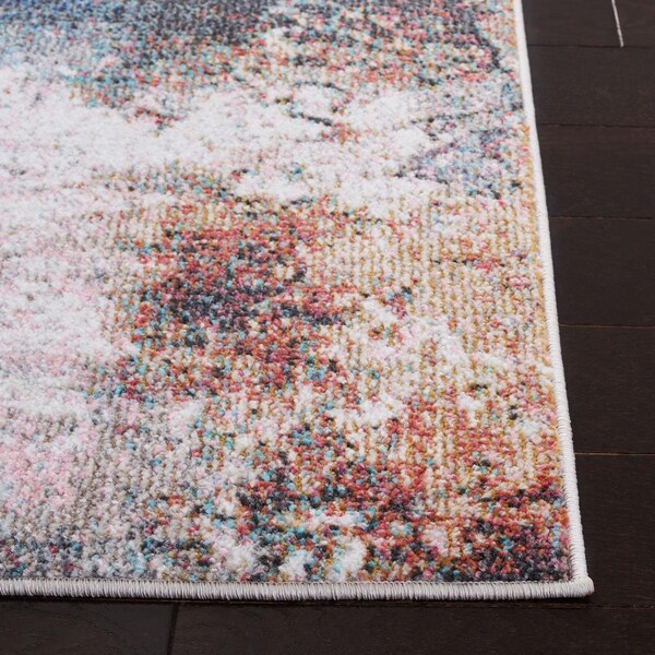 Safavieh Contemporary Phoenix Rectangle Rug, Ivory & Blue - 2 ft. -2 in. x 10 ft. - PHX291A-210