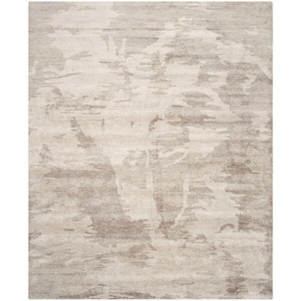 Safavieh 9 x 12 ft. Large Rectangle Contemporary Tibetan Silver Hand Knotted Rug - TB753A-9
