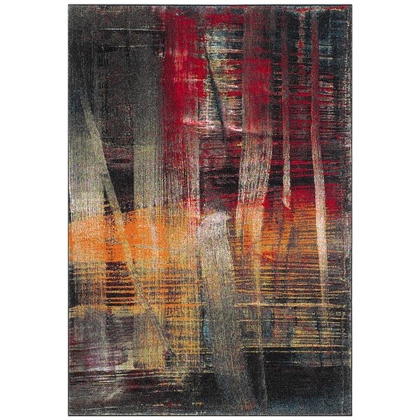 Flowers First 5 ft. 3 in. x 7 ft. 6 in. Porcello Power Loomed Area Rug, Multi Color - Medium Rectangle - FL1874468