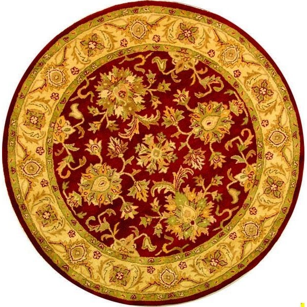 Safavieh 2 ft.-3 in. x 10 ft. Runner Traditional Antiquity- Red and Gold Hand Tufted Rug - AT312C-210