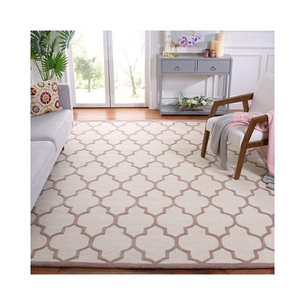 Safavieh Cambridge Hand Tufted Runner Rug- Ivory - Beige- 2 ft. 6 in. x 6 ft. - CAM134P-26