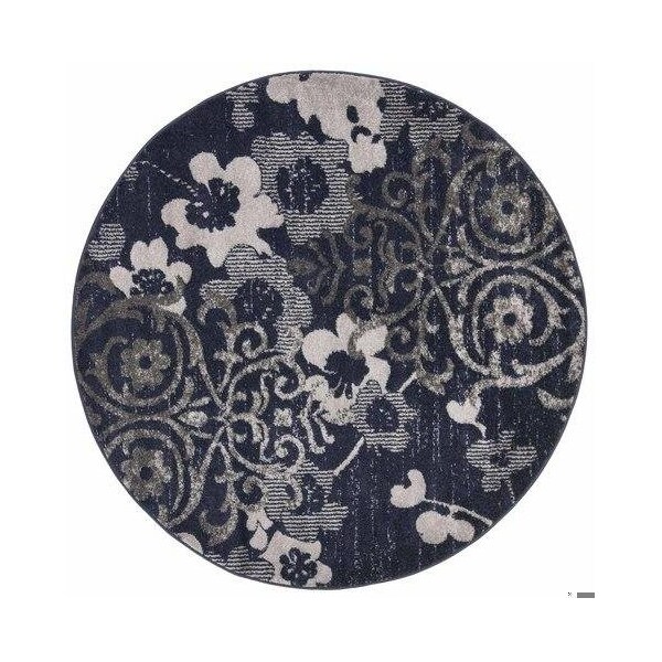 Safavieh Adirondack Oriental Rectangle Machine-Made RugsNavy & Silver 4 x 6 ft. - ADR114N-4