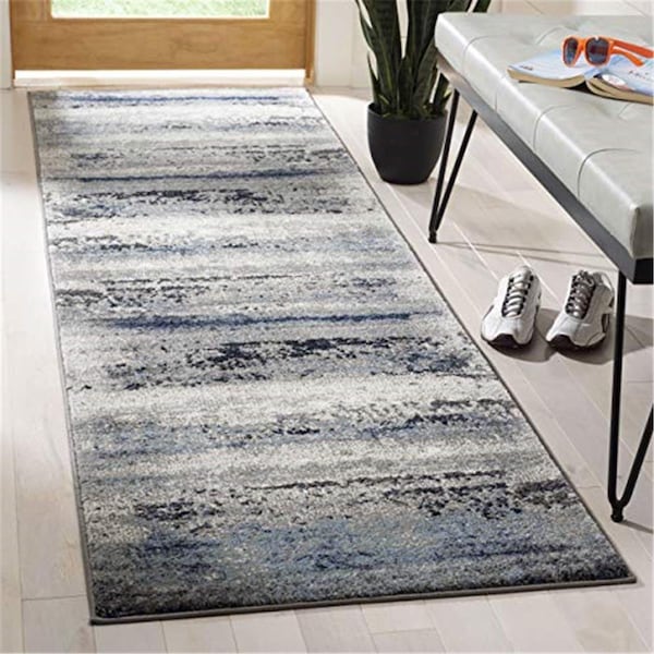 Safavieh 2 ft. 3 in. x 8 ft. Galaxy Rectangle Power-Loomed Rug Gray & Ivory - GAL119F-28
