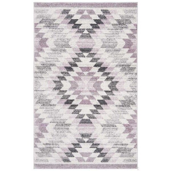 Safavieh 2 ft. 6 in. x 8 ft. Adirondack Rectangle Power-Loomed Rug Plum & Ivory - ADR218U-28