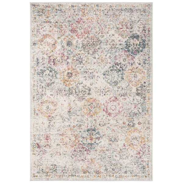 Safavieh 4 x 6 ft. Madison Rectangle Power-Loomed Rug Gray & Gold - MAD611F-4
