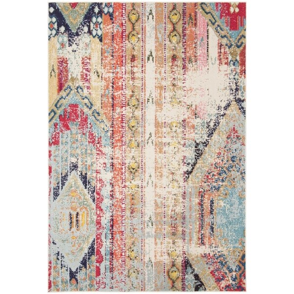 Safavieh Madison 400 Power Loomed Accent Area RugBlue & Orange 2 x 4 ft. - MAD422F-24