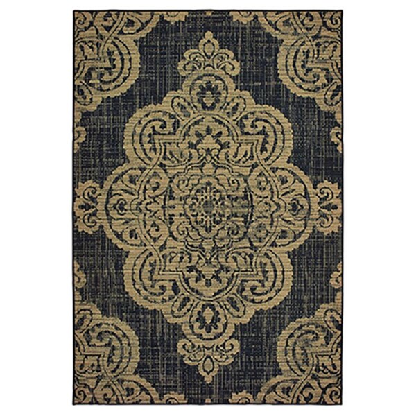 Oriental Weavers 1 ft. 9 in. x 3 ft. 9 in. Marina Rectangle Rug Black - M5929K053114ST