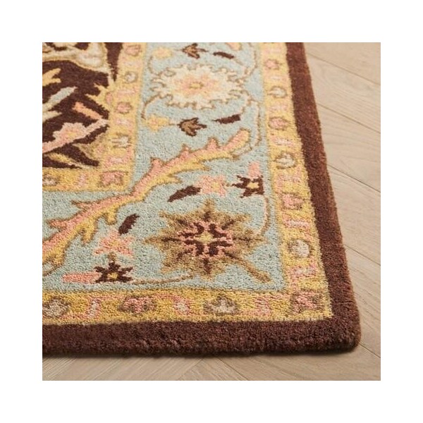 Safavieh 2 x 3 ft. Accent Traditional Antiquity- Brown and Green Hand Tufted Rug - AT14F-2