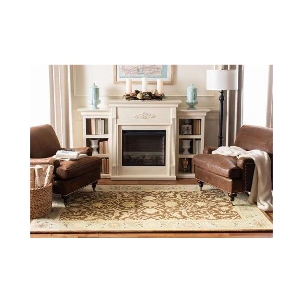 Safavieh 2 x 3 ft. Accent Traditional Antiquity- Brown and Green Hand Tufted Rug - AT14F-2