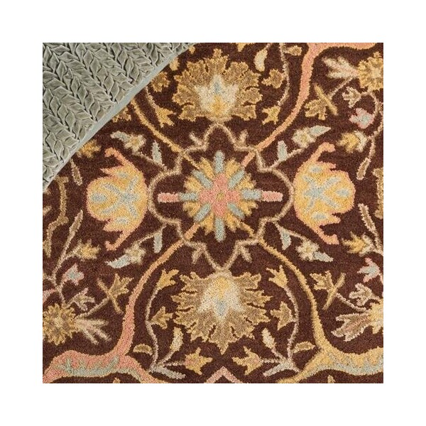 Safavieh 2 x 3 ft. Accent Traditional Antiquity- Brown and Green Hand Tufted Rug - AT14F-2