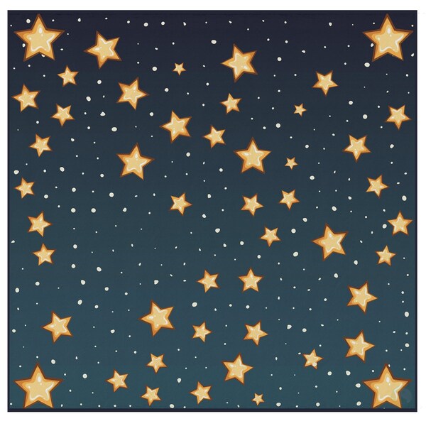 Deerlux 6 ft. Social Distancing Colorful Kids Classroom Seating Area Rug, Starry Sky Design, 8 x 8 ft Large - QI003864.L