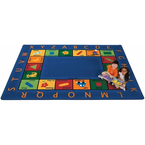 Carpets For Kids Carpets For Kids 9500 Bilingual Circletime 5.83 ft. x 8.33 ft. Rectangle Rug - 9500