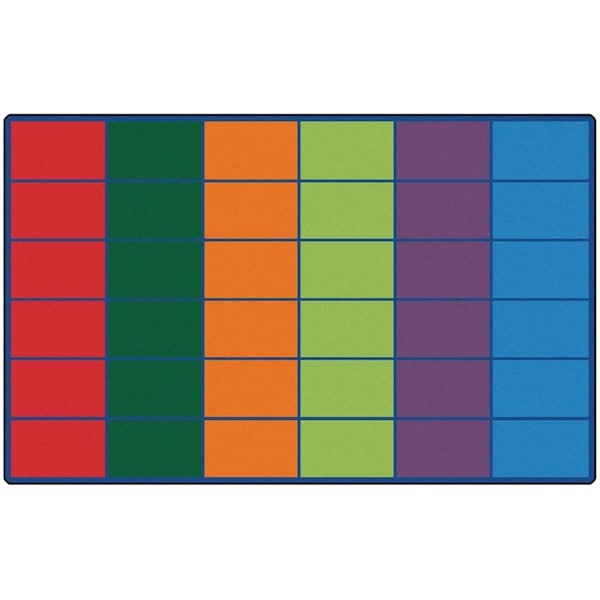 Carpets For Kids Carpets for Kids 4025 Colorful Rows Seating Rug - 4025