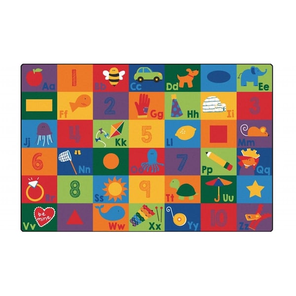 Wall-To-Wall Sequential Seating Literacy Rug8 ft. 4 in. x 13 ft. 4 in. - WA727416