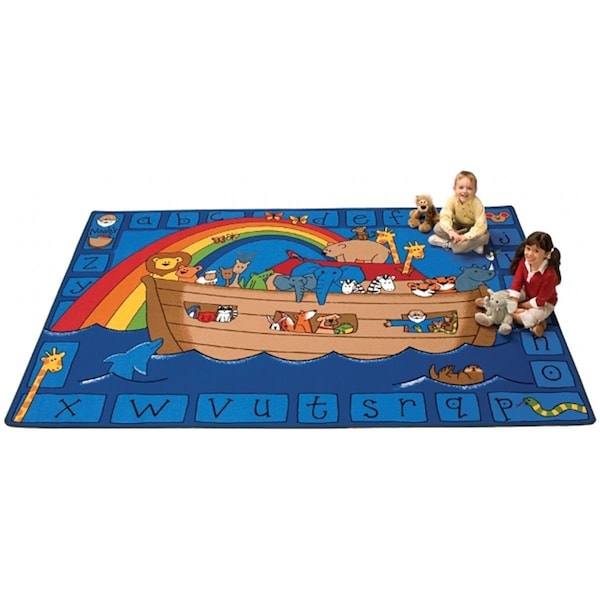 Carpets For Kids Alphabet Noah Rug- 3 ft. 10 in. x 5 ft. 5 in. - 74013