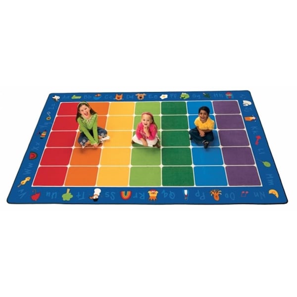 Wall-To-Wall Fun with Phonics Seating 8.33 ft. x 13.33 ft. Rectangle Rug - WA54053