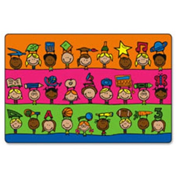 Flagship Carpets Flagship Carpets FCICE19016W Easy Care Fun At School Rug; 60 x 36 in. - FCICE19016W