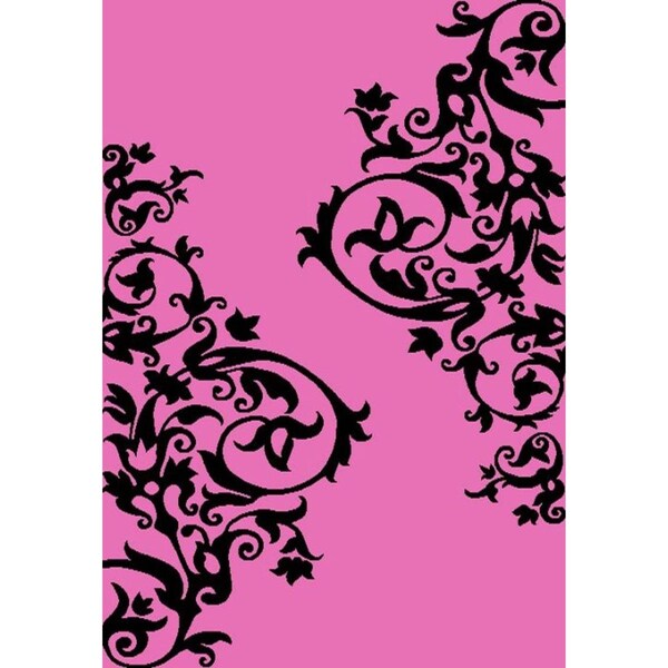 Rlm Distribution 2 ft. 7 in. x 4 ft. 1 in. Alisa Tatoo Scroll - Pink - HO2545990