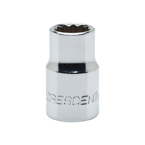 Weller Crescent 15 mm X 3/8 in. drive Metric 12 Point Standard Socket 1 pc - CDS45N