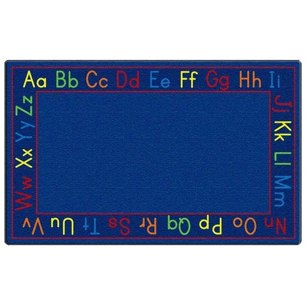 Flagship Carpets Flagship Carpets PE421-44 Rectangle Cushy Alphabet Carpet; 7 ft. 6 in. x 12 ft. - PE421-44