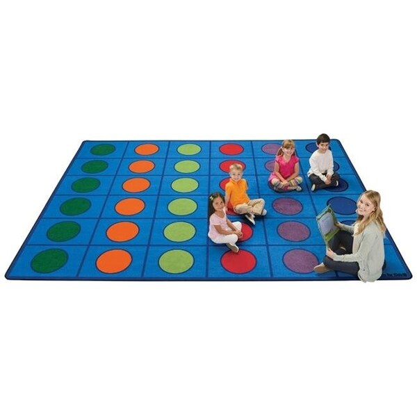 Carpets For Kids Carpets for Kids 4216 Seating Circles Rug - 30 Seats - 4216