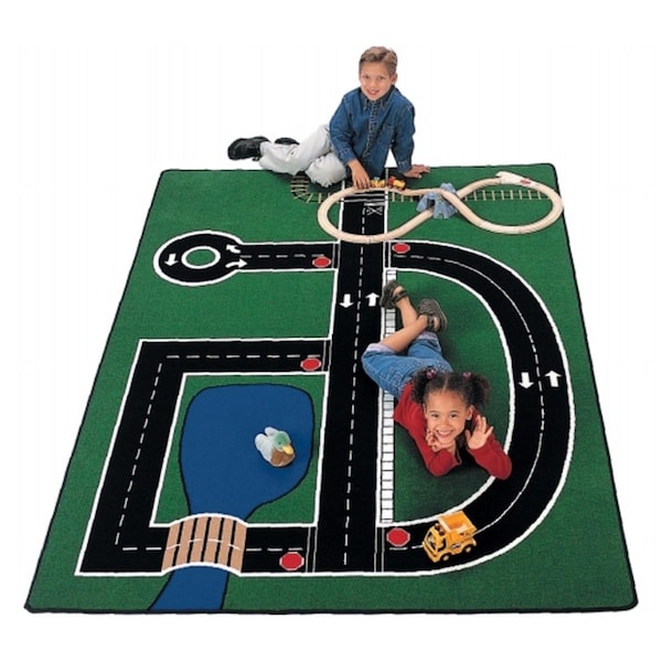 Carpets For Kids Neighborhood 4.08 ft. x 5.83 ft. Rectangle Carpet - 401