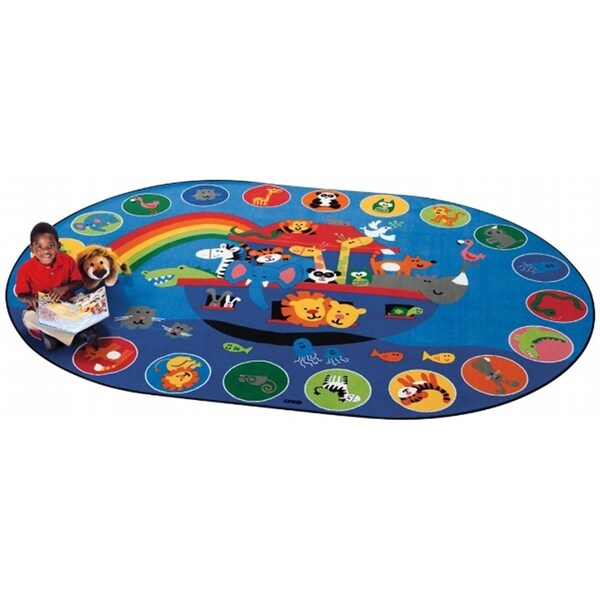 Wall-To-Wall Noahs Voyage Circletime Rug; 8 ft. 3 in. x 11 ft. 8 in. - WA215312