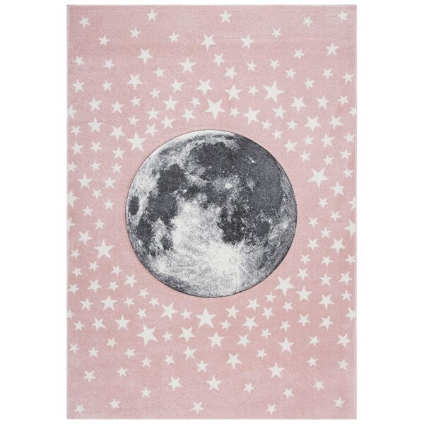 Safavieh 5 ft.-3 in. x 5 ft.-3 in. Carousel Kids & Youth Square Rug, Pink & Grey - CRK135U-5SQ