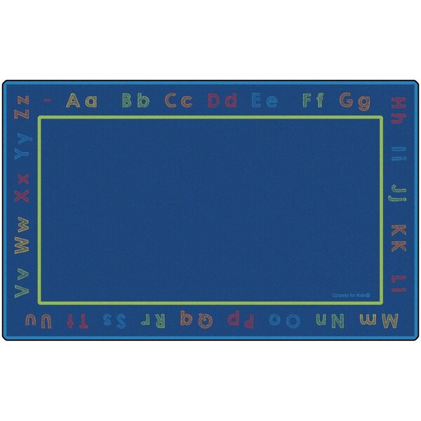 Carpets For Kids 8 ft. 4 in. x 13 ft. 4 in. Rectangle Chalk & Play Literacy Rug - 6334