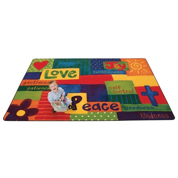 Carpets For Kids Spiritual Fruit Painted Rug- 5 ft. 5 in. x 7 ft. 8 in. - 90115