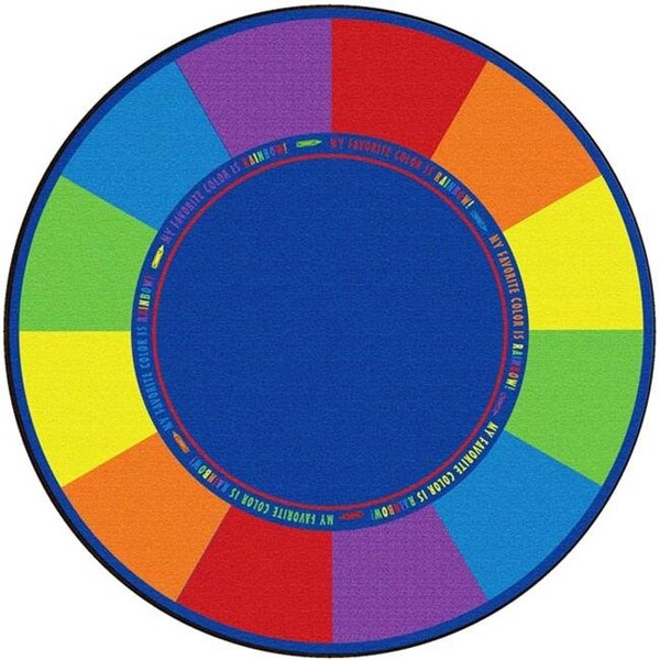 Flagship Carpets Flagship Carpets FE401-27A Round My Favorite Color Carpet; 6 ft. - FE401-27A