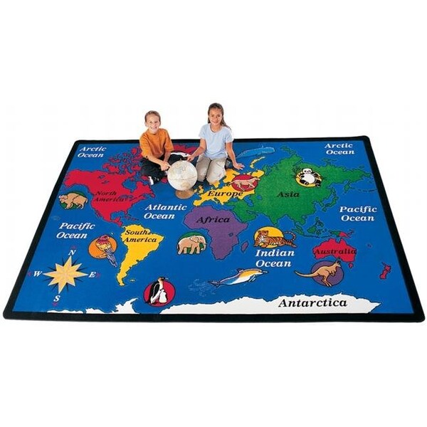 Carpets For Kids Carpets For Kids 1512 World Explorer 8.33 ft. x 11.67 ft. Rectangle Carpet - 1512