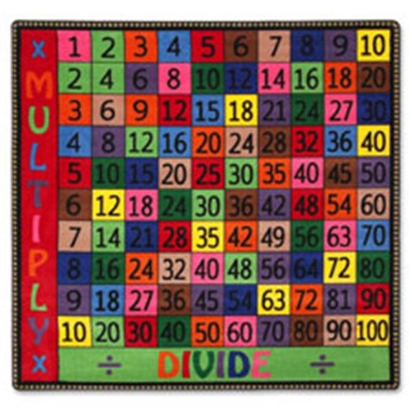 Flagship Carpets Flagship Carpets FCIFE10214A Math Collection Multiply & Divide Rug - FCIFE10214A