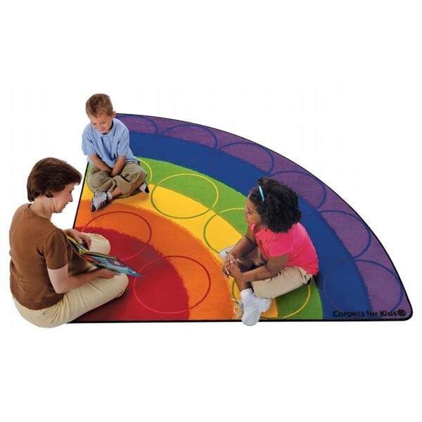 Carpets For Kids Carpets For Kids 1266 Rainbow Rows 6 ft. Corner - 1266
