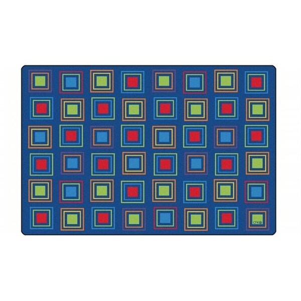 Carpets For Kids Carpets for Kids 4114 Primary Squares Seating Rug; 4 x 6 ft. - 4114