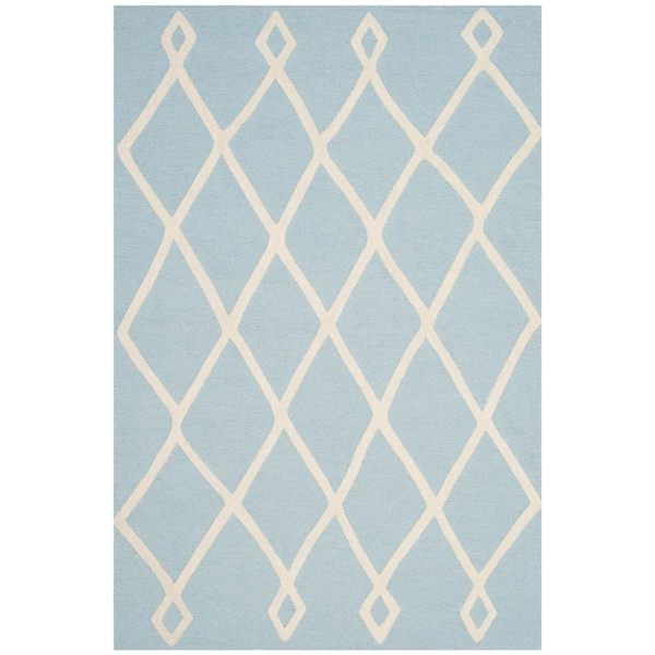 Safavieh Kids Hand Tufted Rectangle Rug, Mint and Ivory - 4 x 6 ft. - SFK906M-4