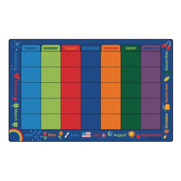 Carpets For Kids Calendar Celebrations Rug- 8 ft. 4 in. x 13 ft. 4 in. - 5634