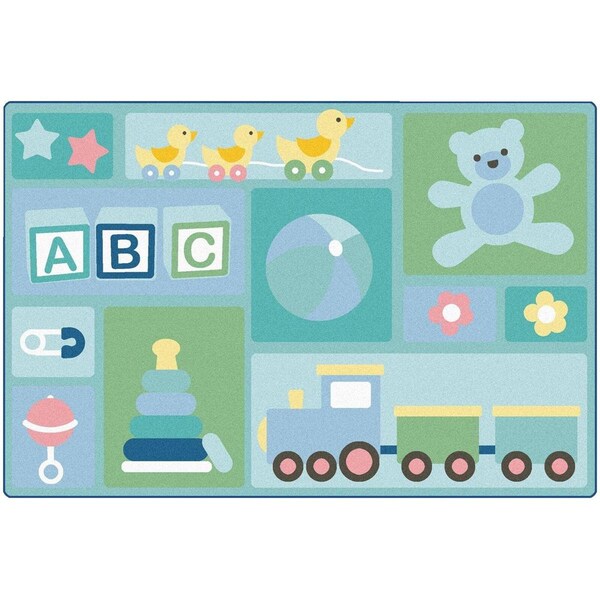 Carpets For Kids Soft Babys Basics Toddler Rectangle Rug, 6 x 9 ft. - 1593514
