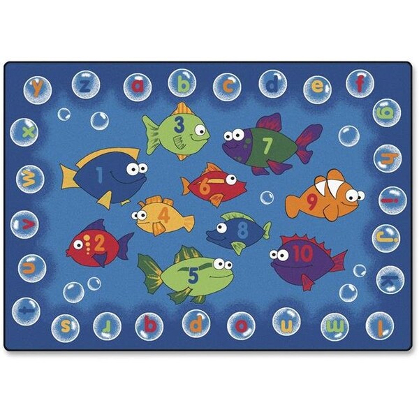 Carpets For Kids Carpets For Kids 6813 Fishing for Literacy 3.83 ft. x 5.42 ft. Rectangle Carpet - 6813