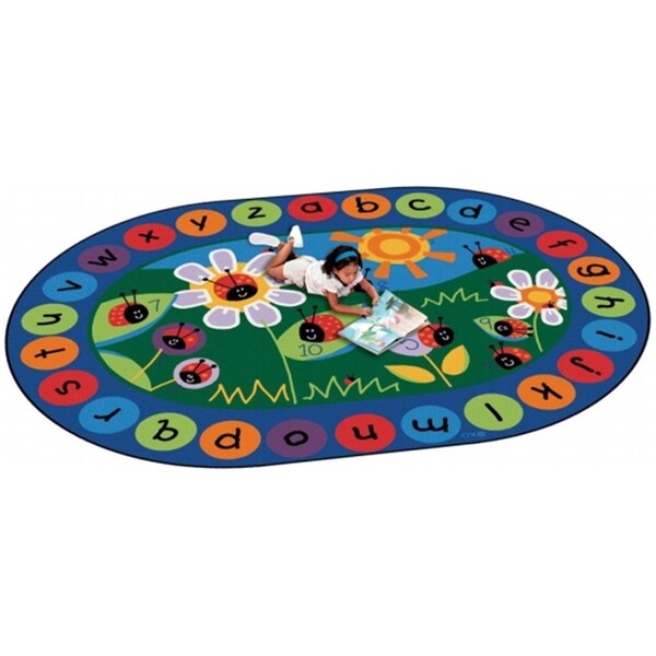 Carpets For Kids Carpets For Kids 2006 Ladybug Circletime 6.75 ft. x 9.42 ft. Oval Carpet - 2006