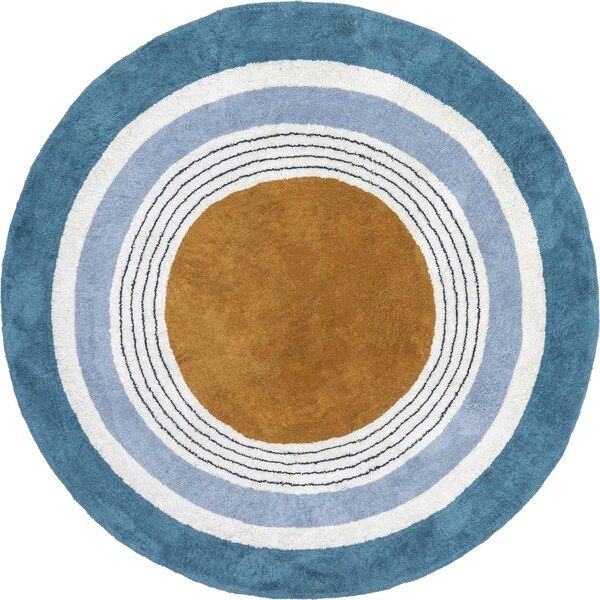 Nuloom Nydia Circular Kids Machine Washable Area Rug 4ft x 5ft - SVDC16A-405